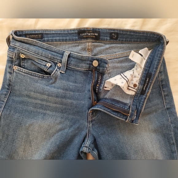 Lucky Brand Candiani Denim Sweet Straight Ankle Mid-Rise Jeans - Picture 3 of 3